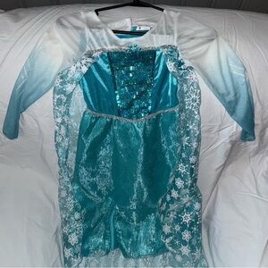Disney Teal and White Snowflake Dress